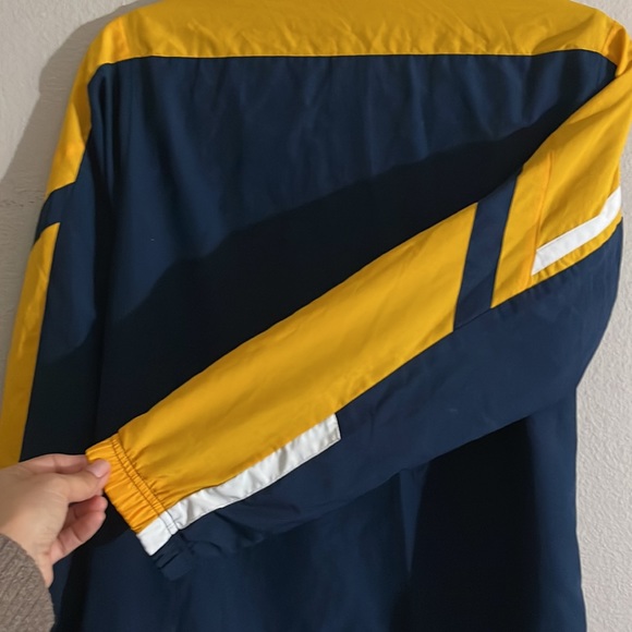 Nike Athletic Dri Fit Jacket 90’s Kids Blue Yellow Polyester Mesh lining size L. - Picture 3 of 15